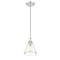 Z-Lite Harper 1 Light Pendant, Polished Nickel & Clear 3034P8-PN - alternate 6